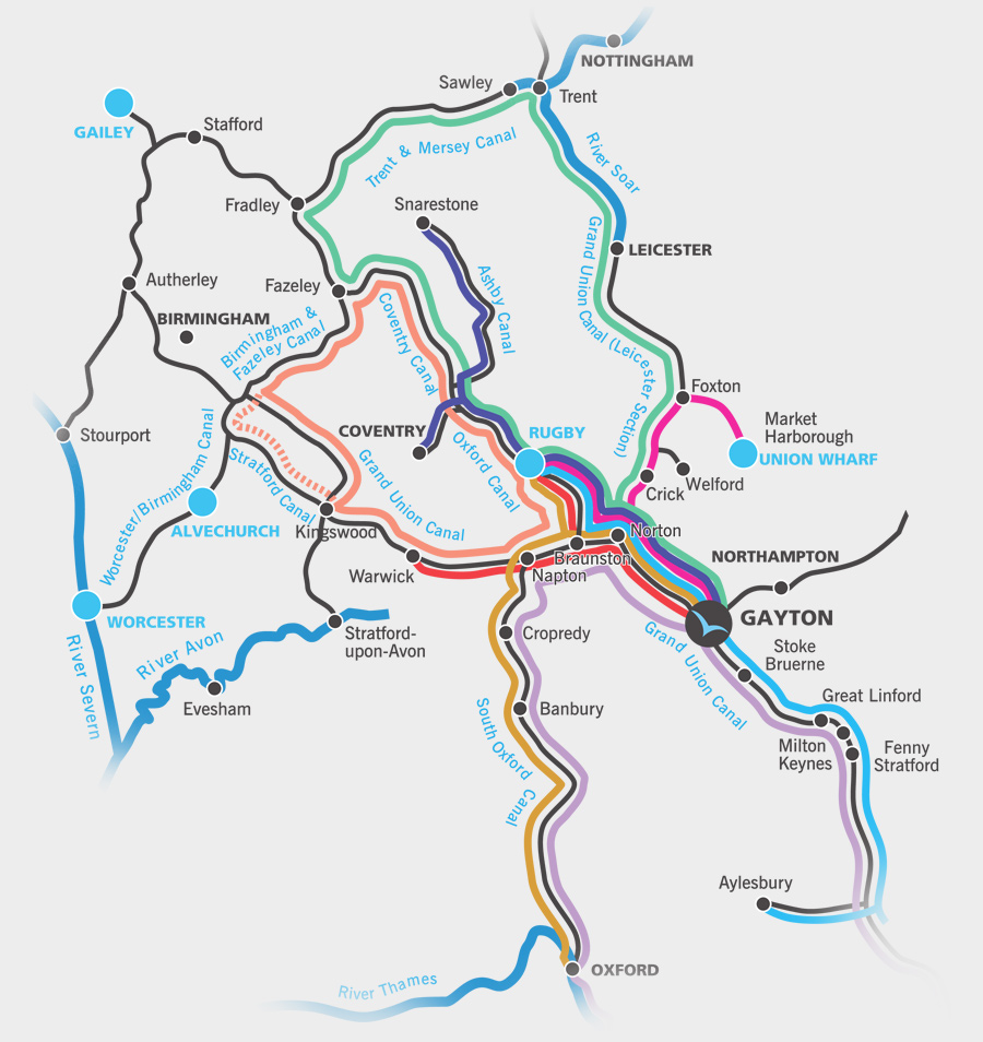 Gayton Canal Routes